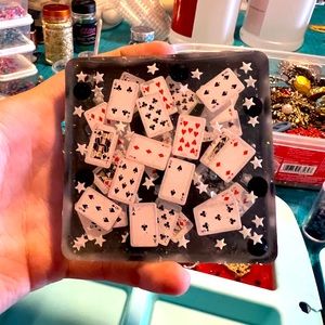Resin playing cards
